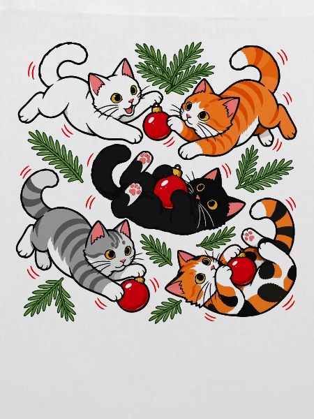 Weihnachtskatzen-Chaos