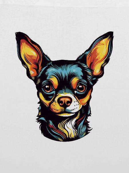 Chihuahua Hund Kopf Bunt