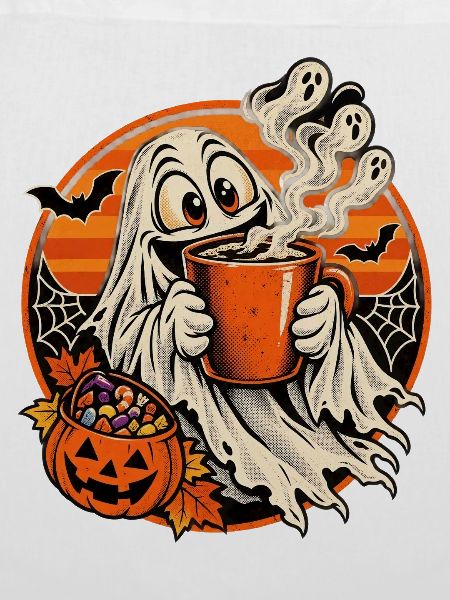 Geist mit Kürbiskaffee