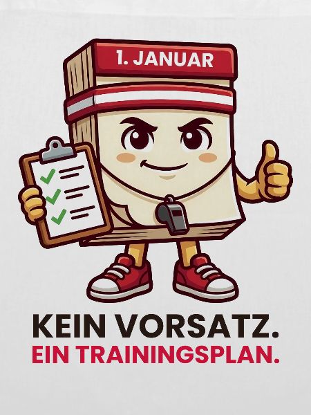Neujahr Kalender Trainingsplan statt Vorsatz