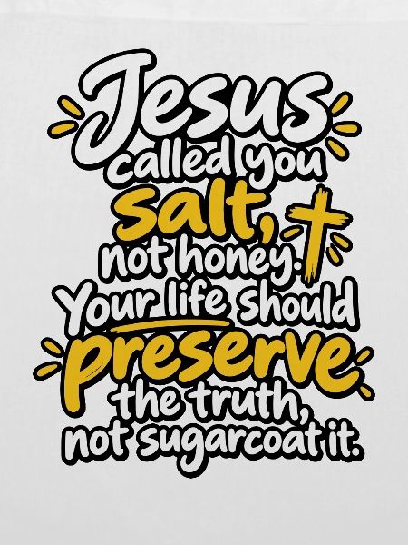 Jesus Salz statt Zucker Bibelvers