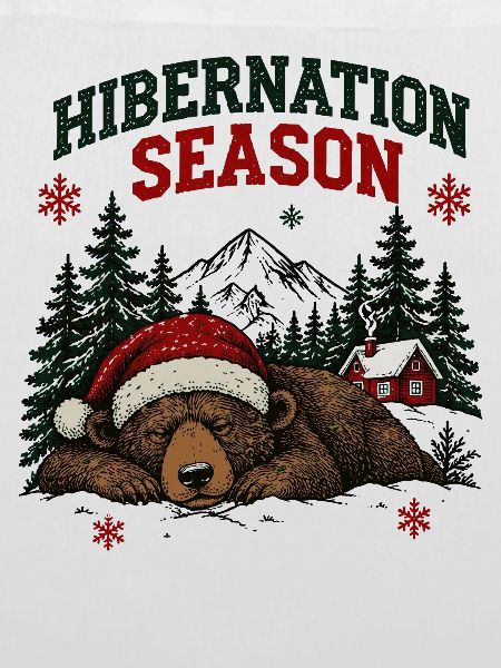 Winterschlafzeit Weihnachtsbären-Design