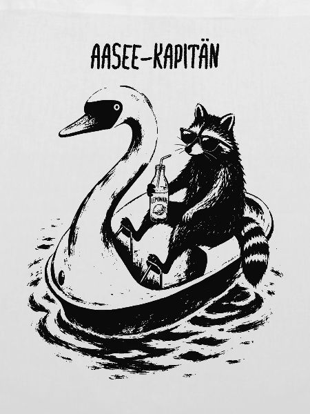 Aasee Kapitän Waschbär Schwan-tretboot