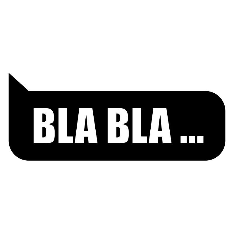 Bulle de parole bla bla bla...