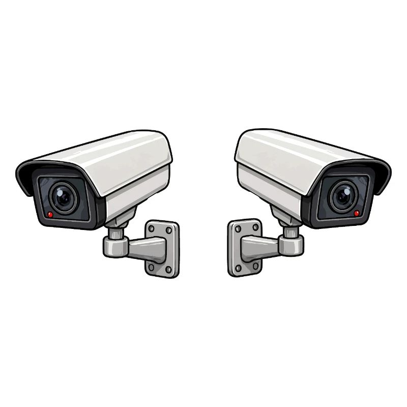 Art de surveillance à double caméra