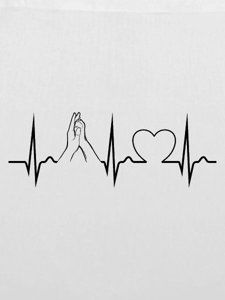 Hand + Hundepfote - High Five - Puls - EKG