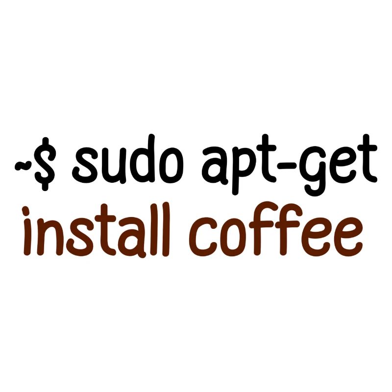 Kaffee Programmierer Tux Linux Coding Spruch