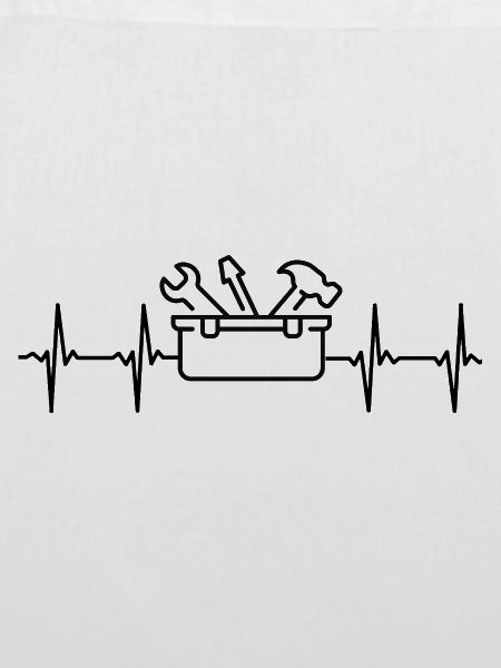 Handwerker EKG Herzschlag