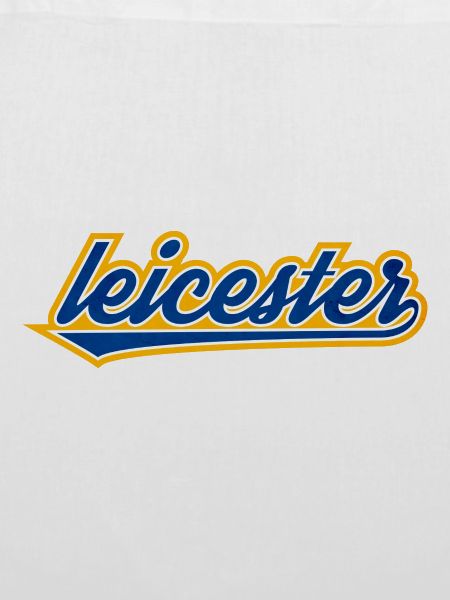 Leicester Script Swoosh auf Kleidung