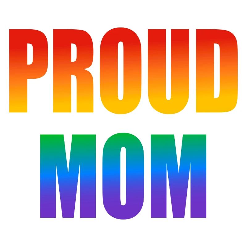 Stolze Mutter schwuler Regenbogen