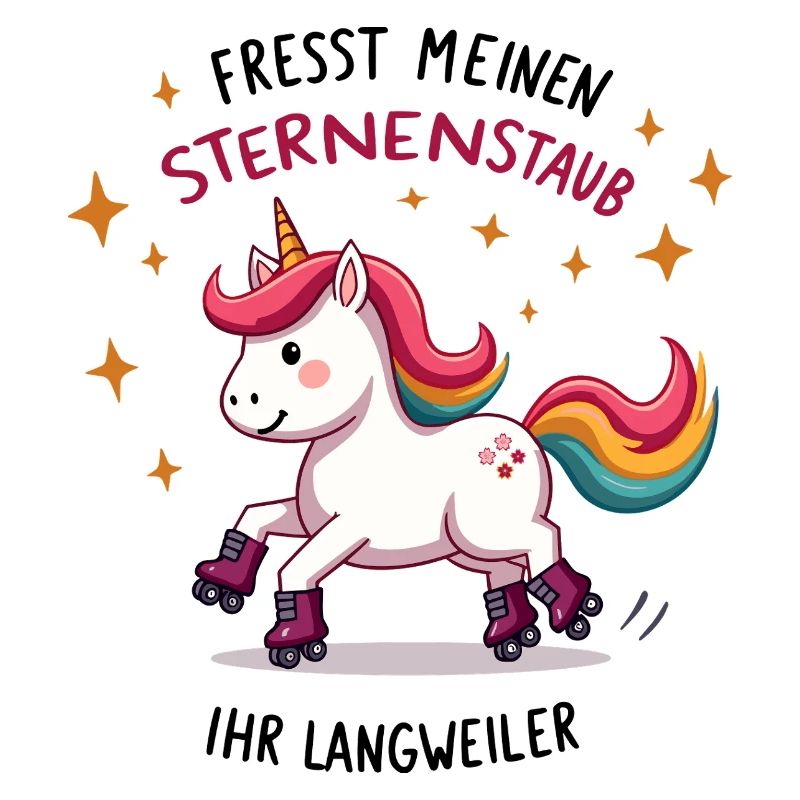 Rollschuh Einhorn