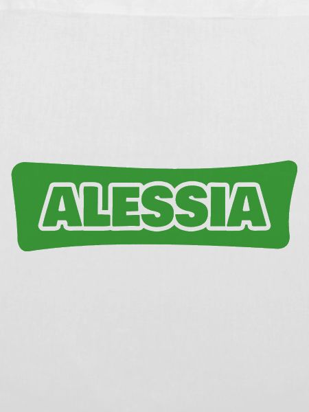 Alessia Namenslogo Grünblock