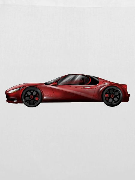 Futuristisches Sportwagen-Design