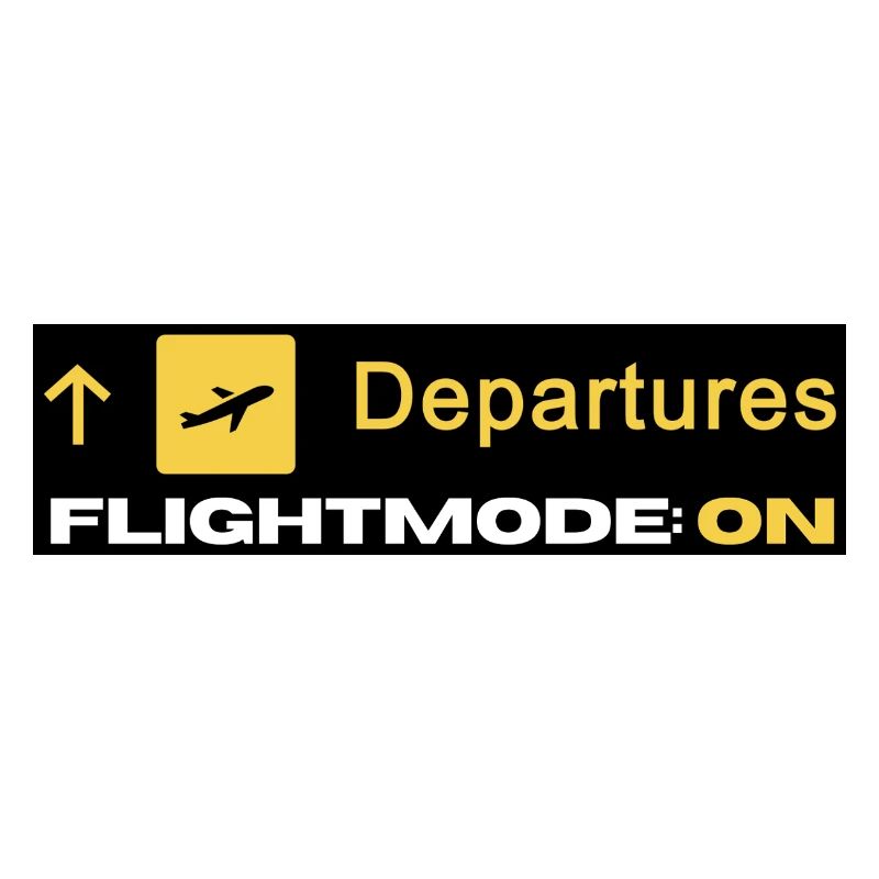 Abflüge Flugmodus On Symbol