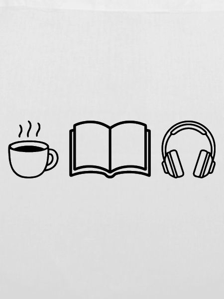 Kaffee Buch Kopfhörer