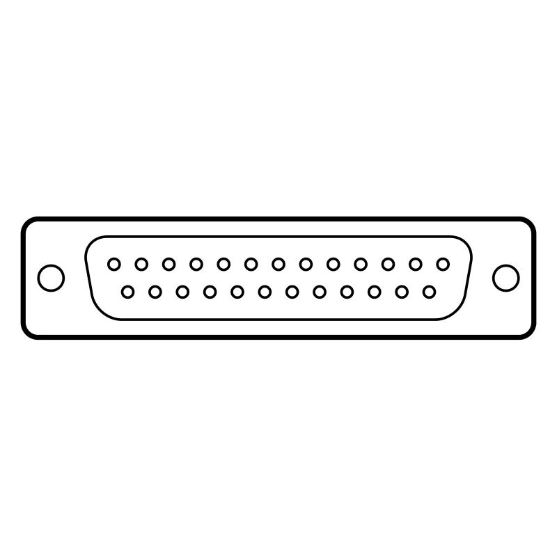 DB 25 Connector Parallel, Drucker
