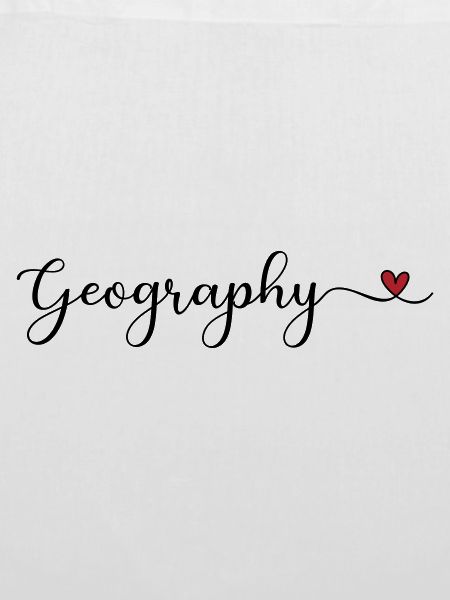 Geographie Herztypografie