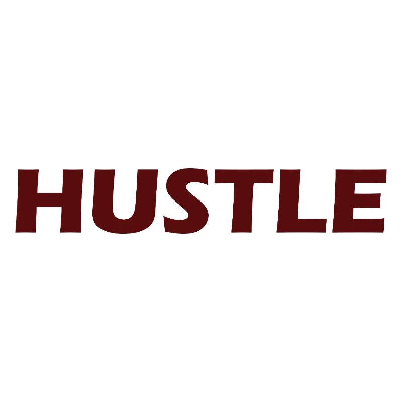 Conception typographique audacieuse Hustle