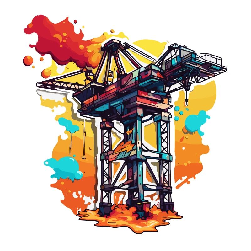 Crane / construction site / winch / crane system