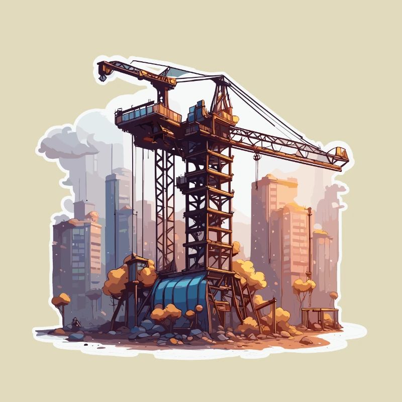 Grue / de chantier / treuil / système de grue