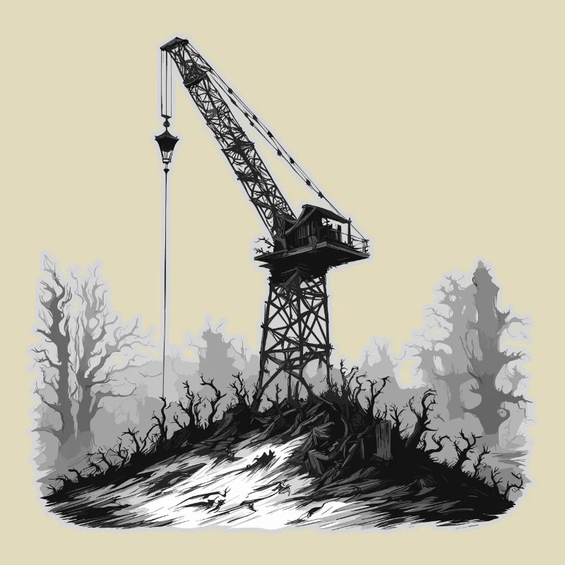 Grue / de chantier / treuil / système de grue