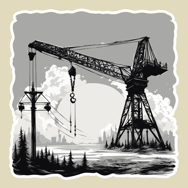 Grue / de chantier / treuil / système de grue