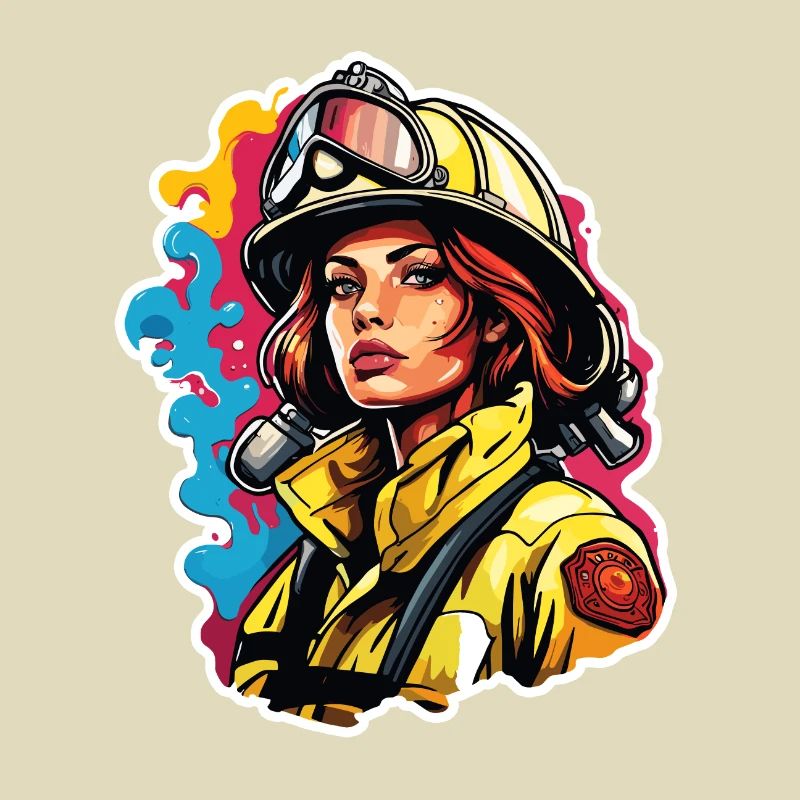 Firefighter / Fire / Fire / Extinguish / Heroine