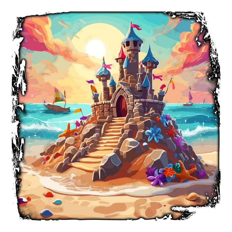 Château de sable / Construction / Jouer / Château / Vacances