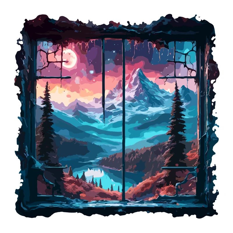 Window in the Forest / Trees / View / Wilderness