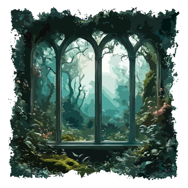 Window in the Forest / Trees / View / Wilderness