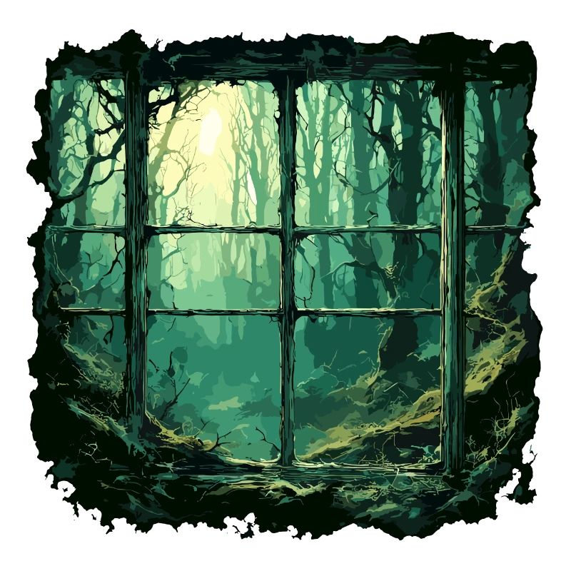 Window in the Forest / Trees / View / Wilderness