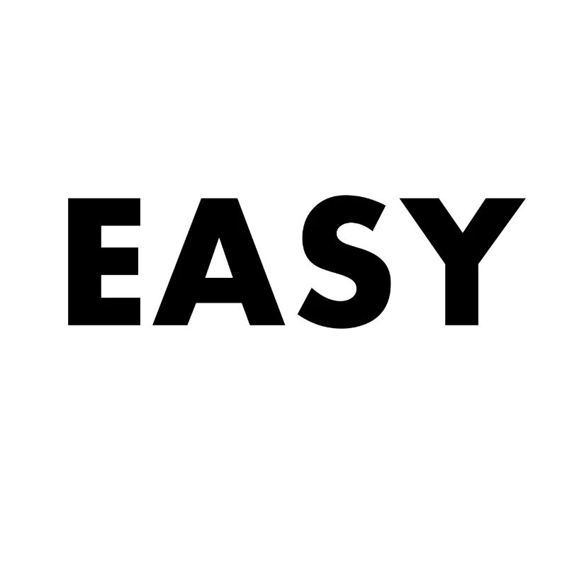 Easy Einfach Schriftzug