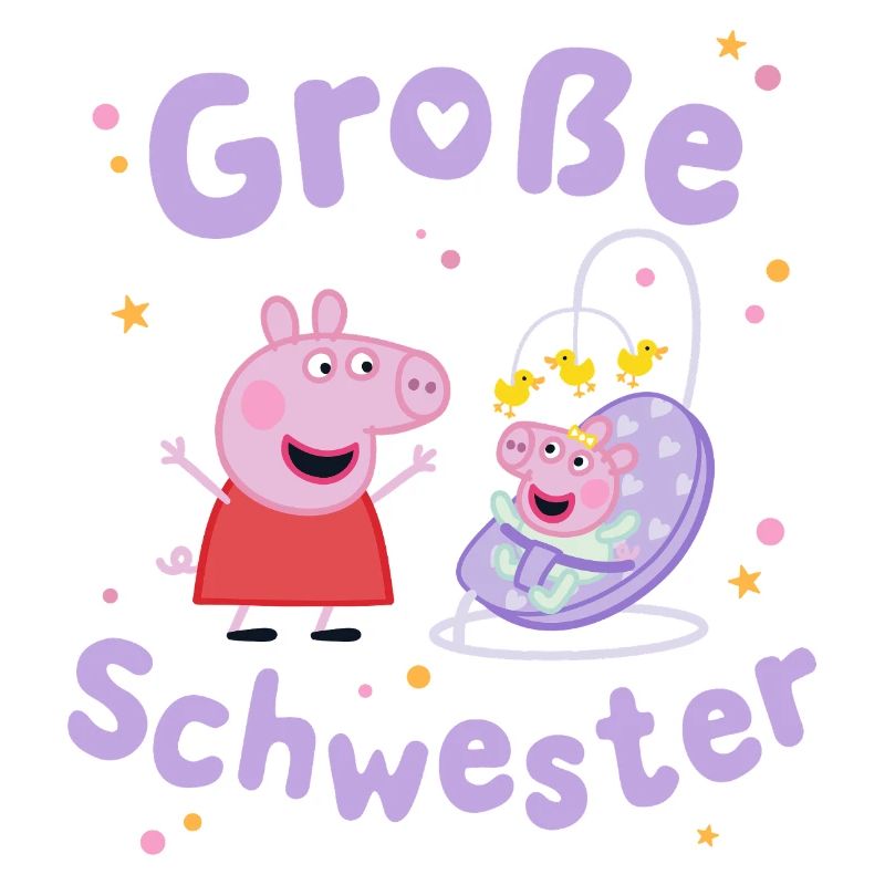 Peppa Pig Design Große Schwester Peppa Mit Evie