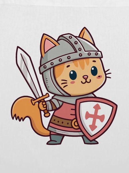 Heroischer Ritterkatze