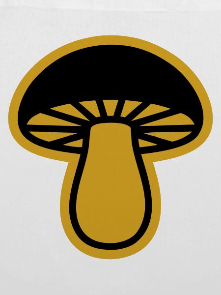 Gelber Pilz Silhouette