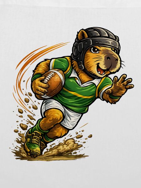 Capybara beim Rugby