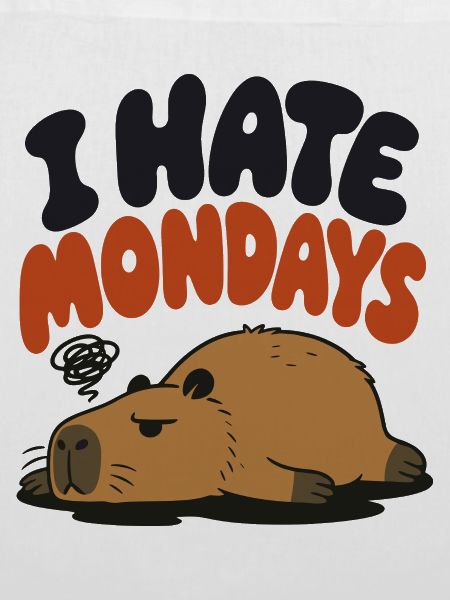 I Hate Mondays – Müdes Capybara