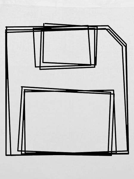 Diskette handgezeichnet