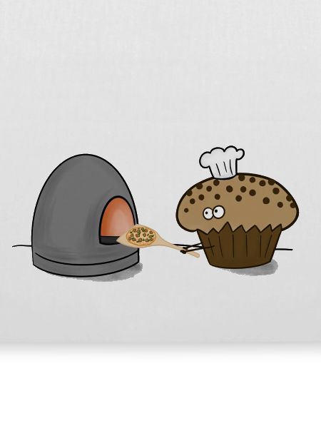 Muffin der Pizzabäcker