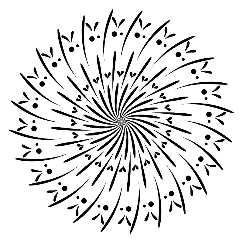 Drehende Kreis Muster Kreis Geschenkidee