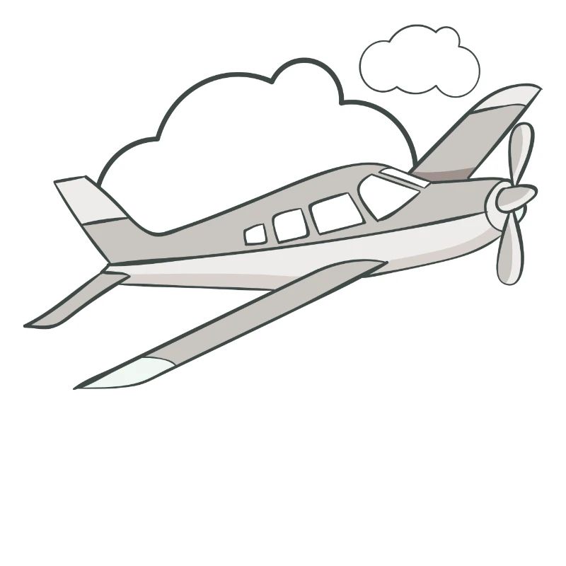 Flugzeug in der Luft