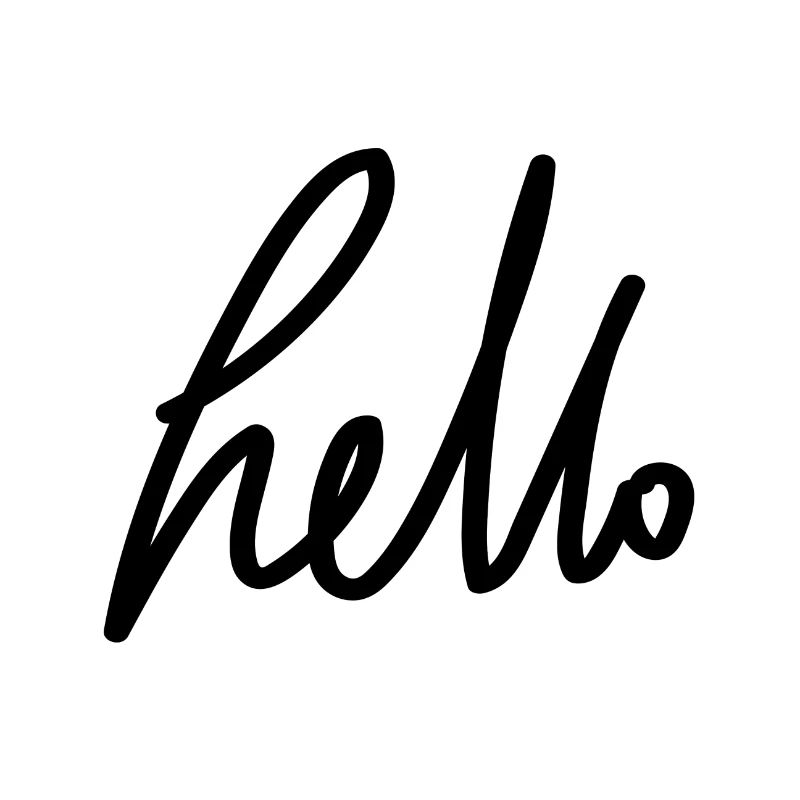 hello - Handschrift