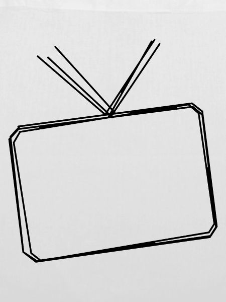 Fernseher handgezeichnet