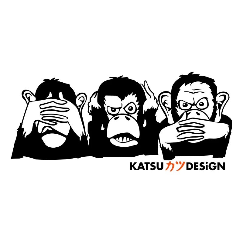 three wise apes