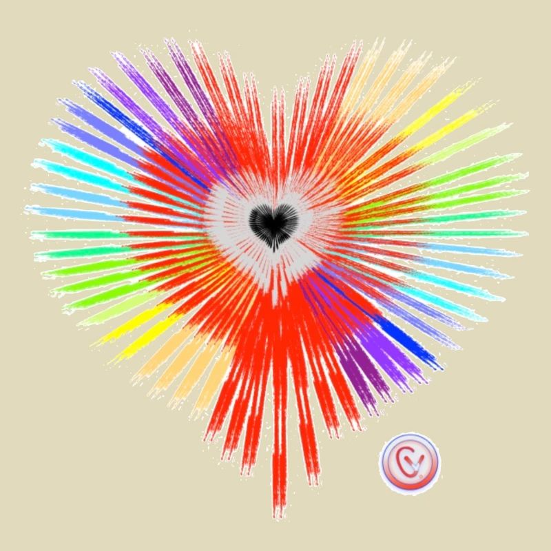 Regenbogen Herz
