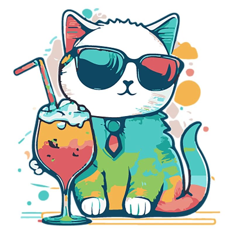 Le chat le plus cool de la plage