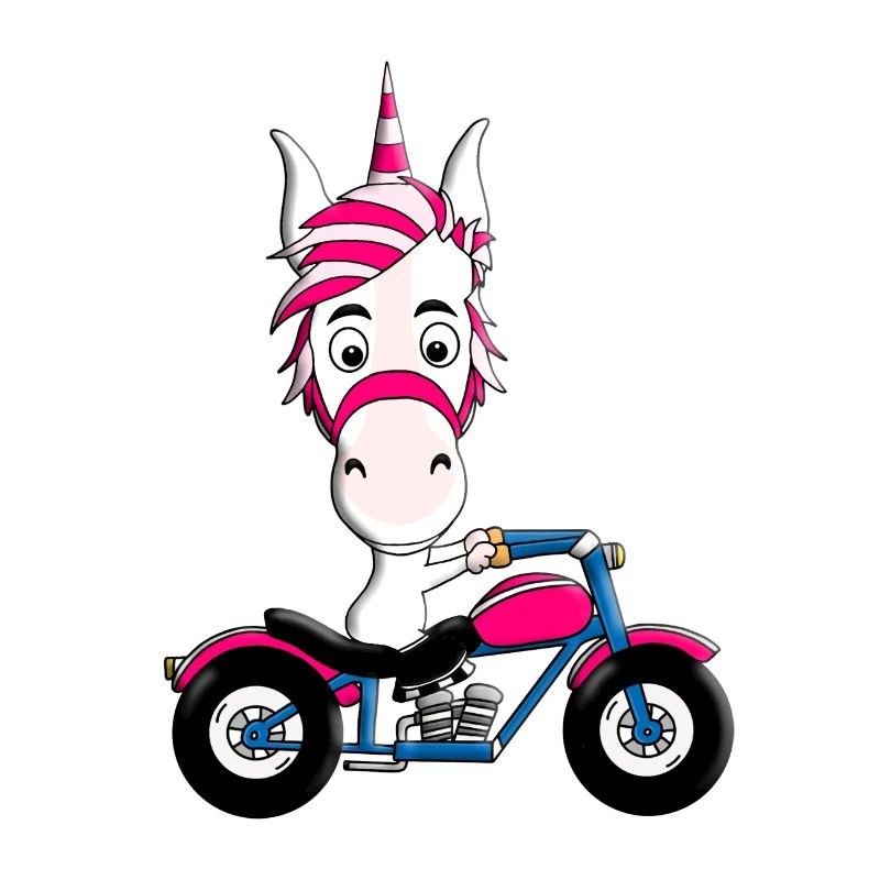 MOTORRAD - BIKER - EINHORN