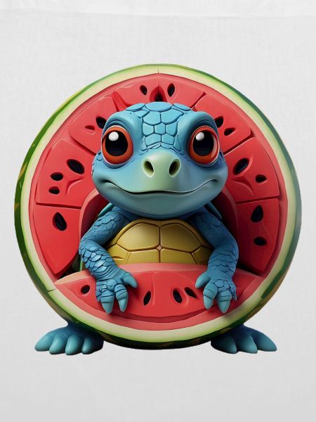 Melonenschildkröte im Fruchtkern