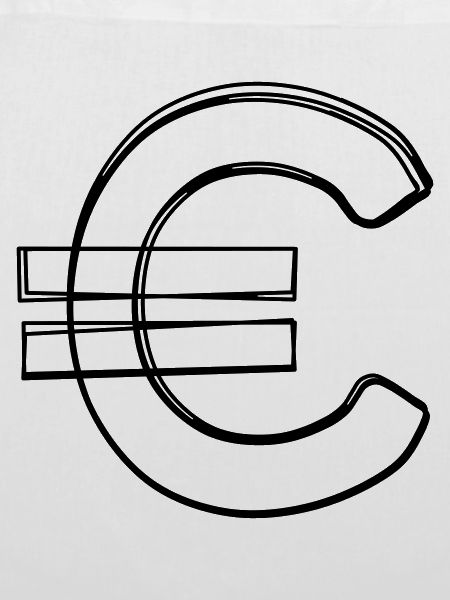 Eurozeichen handgezeichnet
