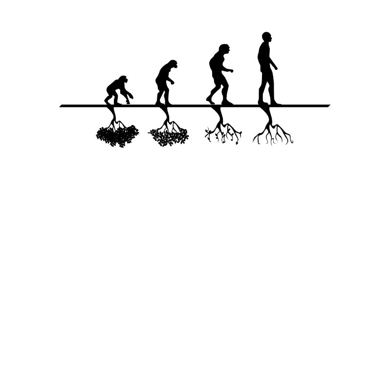 Humanity Destroys Nature Evolution Tree Gift